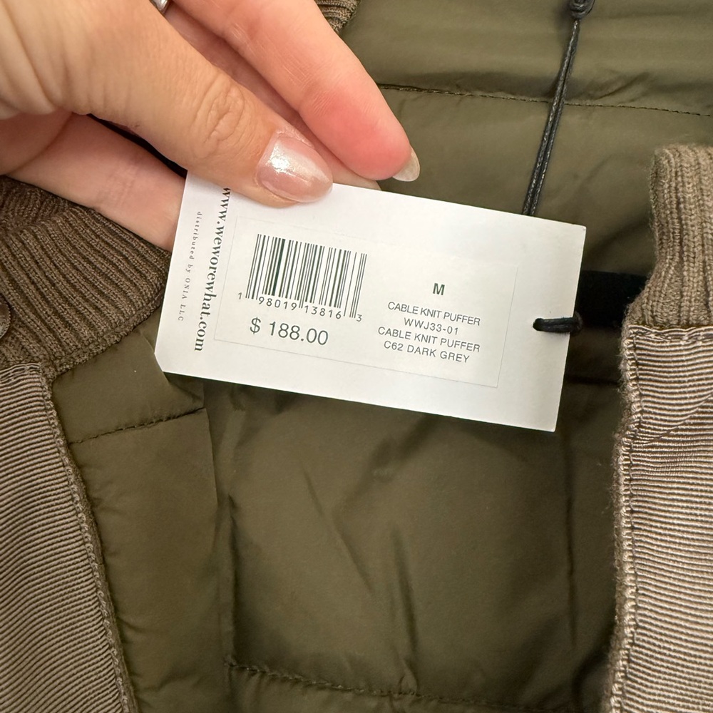 WeWoreWhat Cable‎ Knit Puffer - Picture 5 of 5